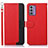 Handytasche Stand Schutzhülle Flip Leder Hülle A09D für Nokia G42 5G Rot