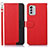 Handytasche Stand Schutzhülle Flip Leder Hülle A09D für Nokia G60 5G Rot