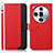 Handytasche Stand Schutzhülle Flip Leder Hülle A09D für Oppo Find X7 Ultra 5G Rot