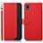 Handytasche Stand Schutzhülle Flip Leder Hülle A09D für Sony Xperia Ace III SOG08 Rot