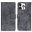 Handytasche Stand Schutzhülle Flip Leder Hülle A10 für Apple iPhone 14 Pro Grau