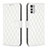 Handytasche Stand Schutzhülle Flip Leder Hülle B01F für Motorola Moto E32 Weiß