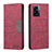 Handytasche Stand Schutzhülle Flip Leder Hülle B01F für Oppo K10 5G India Rot