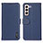 Handytasche Stand Schutzhülle Flip Leder Hülle B01H für Samsung Galaxy S21 FE 5G Blau