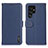 Handytasche Stand Schutzhülle Flip Leder Hülle B01H für Samsung Galaxy S22 Ultra 5G Blau