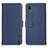 Handytasche Stand Schutzhülle Flip Leder Hülle B01H für Sony Xperia Ace III SOG08 Blau