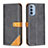 Handytasche Stand Schutzhülle Flip Leder Hülle B02F für Motorola Moto G31