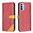 Handytasche Stand Schutzhülle Flip Leder Hülle B02F für Motorola Moto G31