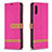 Handytasche Stand Schutzhülle Flip Leder Hülle B02F für Samsung Galaxy A02 Pink
