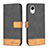 Handytasche Stand Schutzhülle Flip Leder Hülle B02F für Samsung Galaxy A23e 5G Schwarz