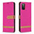Handytasche Stand Schutzhülle Flip Leder Hülle B02F für Samsung Galaxy F02S SM-E025F Pink
