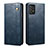 Handytasche Stand Schutzhülle Flip Leder Hülle B02S für Samsung Galaxy A32 5G Blau