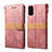 Handytasche Stand Schutzhülle Flip Leder Hülle B02S für Samsung Galaxy S20 5G Rosegold