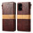 Handytasche Stand Schutzhülle Flip Leder Hülle B02S für Samsung Galaxy S20 Plus Braun