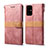 Handytasche Stand Schutzhülle Flip Leder Hülle B02S für Samsung Galaxy S20 Plus Rosegold