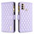 Handytasche Stand Schutzhülle Flip Leder Hülle B03F für Motorola Moto E20 Violett