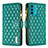 Handytasche Stand Schutzhülle Flip Leder Hülle B03F für Motorola Moto G71 5G Grün