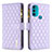 Handytasche Stand Schutzhülle Flip Leder Hülle B03F für Motorola Moto G71 5G Violett