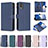 Handytasche Stand Schutzhülle Flip Leder Hülle B03F für Nokia C32