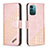 Handytasche Stand Schutzhülle Flip Leder Hülle B03F für Nokia G11 Rosegold