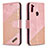 Handytasche Stand Schutzhülle Flip Leder Hülle B03F für Samsung Galaxy A11 Rosegold