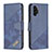 Handytasche Stand Schutzhülle Flip Leder Hülle B03F für Samsung Galaxy A13 4G Blau