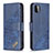 Handytasche Stand Schutzhülle Flip Leder Hülle B03F für Samsung Galaxy A22 5G Blau