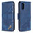 Handytasche Stand Schutzhülle Flip Leder Hülle B03F für Samsung Galaxy A41 Blau