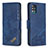 Handytasche Stand Schutzhülle Flip Leder Hülle B03F für Samsung Galaxy A51 5G Blau