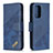 Handytasche Stand Schutzhülle Flip Leder Hülle B03F für Samsung Galaxy A52s 5G Blau