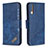 Handytasche Stand Schutzhülle Flip Leder Hülle B03F für Samsung Galaxy A70S Blau