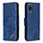 Handytasche Stand Schutzhülle Flip Leder Hülle B03F für Samsung Galaxy A81 Blau