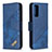 Handytasche Stand Schutzhülle Flip Leder Hülle B03F für Samsung Galaxy S20 FE (2022) 5G Blau