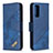 Handytasche Stand Schutzhülle Flip Leder Hülle B03F für Samsung Galaxy S20 FE 4G Blau