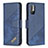 Handytasche Stand Schutzhülle Flip Leder Hülle B03F für Xiaomi Redmi Note 10 5G Blau