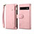 Handytasche Stand Schutzhülle Flip Leder Hülle B03S für Google Pixel 6 5G Rosegold