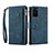 Handytasche Stand Schutzhülle Flip Leder Hülle B03S für Samsung Galaxy S20 Plus Blau