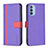 Handytasche Stand Schutzhülle Flip Leder Hülle B04F für Motorola Moto G31