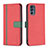 Handytasche Stand Schutzhülle Flip Leder Hülle B04F für Motorola Moto G62 5G