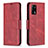 Handytasche Stand Schutzhülle Flip Leder Hülle B04F für Oppo A95 4G Rot