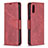 Handytasche Stand Schutzhülle Flip Leder Hülle B04F für Samsung Galaxy A02 Rot