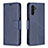 Handytasche Stand Schutzhülle Flip Leder Hülle B04F für Samsung Galaxy A04s Blau