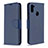 Handytasche Stand Schutzhülle Flip Leder Hülle B04F für Samsung Galaxy A11 Blau