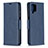 Handytasche Stand Schutzhülle Flip Leder Hülle B04F für Samsung Galaxy A12 5G Blau