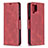 Handytasche Stand Schutzhülle Flip Leder Hülle B04F für Samsung Galaxy A12 5G Rot