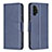 Handytasche Stand Schutzhülle Flip Leder Hülle B04F für Samsung Galaxy A13 4G Blau