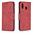 Handytasche Stand Schutzhülle Flip Leder Hülle B04F für Samsung Galaxy A20 Rot