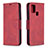 Handytasche Stand Schutzhülle Flip Leder Hülle B04F für Samsung Galaxy A21s Rot