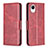 Handytasche Stand Schutzhülle Flip Leder Hülle B04F für Samsung Galaxy A23s Rot