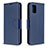 Handytasche Stand Schutzhülle Flip Leder Hülle B04F für Samsung Galaxy A31 Blau